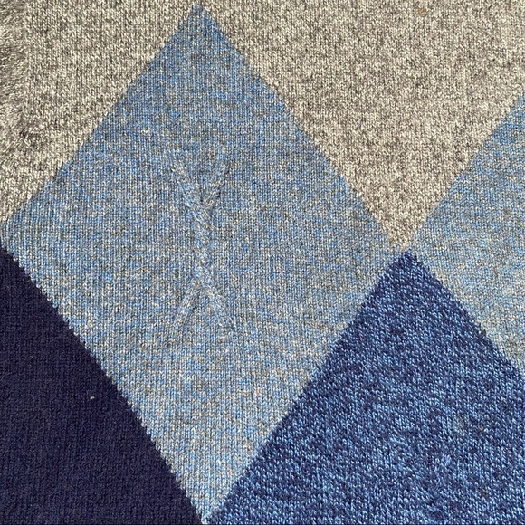 Clan Douglas Cashmere Crewneck Sweater Gray Retro Vintage - Picture 6 of 11